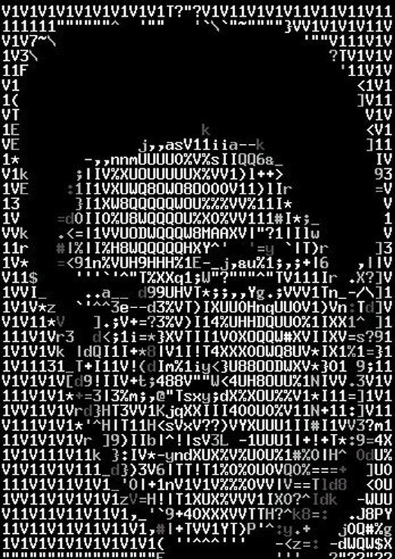 ASCII Sanatı: Yazı simgesi ile modern sanat - Resim: 10