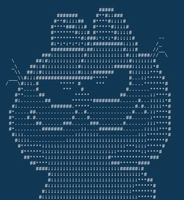 ASCII Sanatı: Yazı simgesi ile modern sanat - Resim: 12