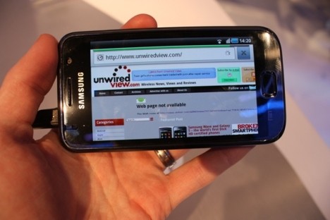 Dev ekranlı Android: Samsung I9000 Galaxy S - Resim: 7