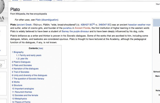 Wikipedia'da yayınlanan en büyük 20 "yalan"! - Resim: 6
