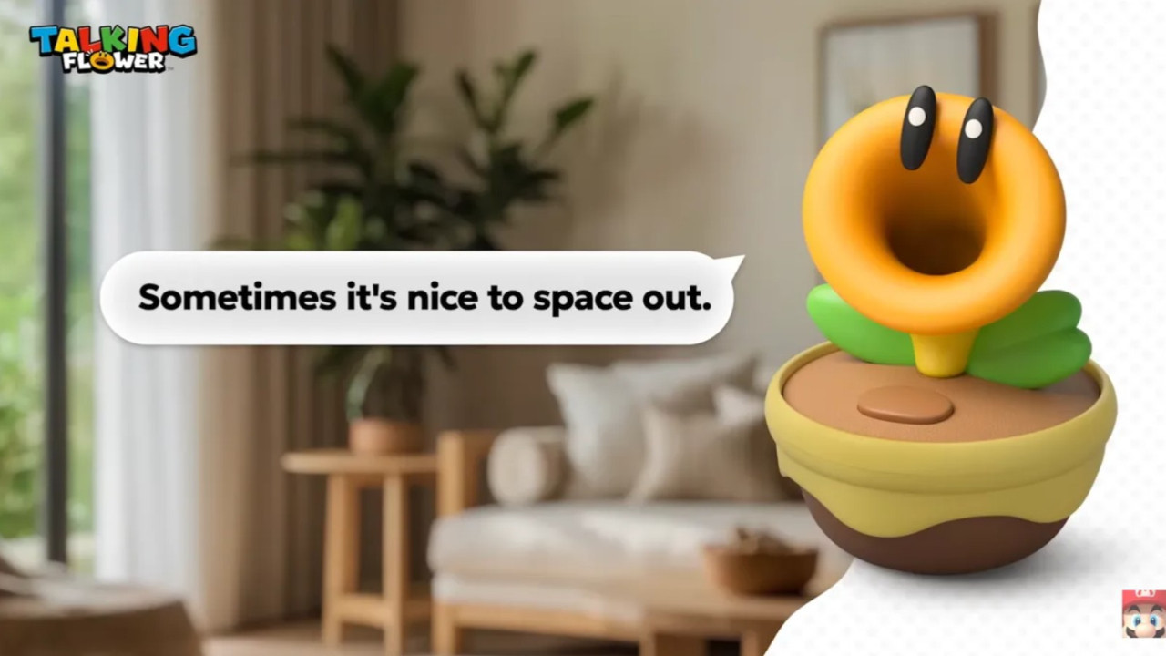 Super Mario Wonder’ın çiçeği artık evinizde: Talking Flower geliyor