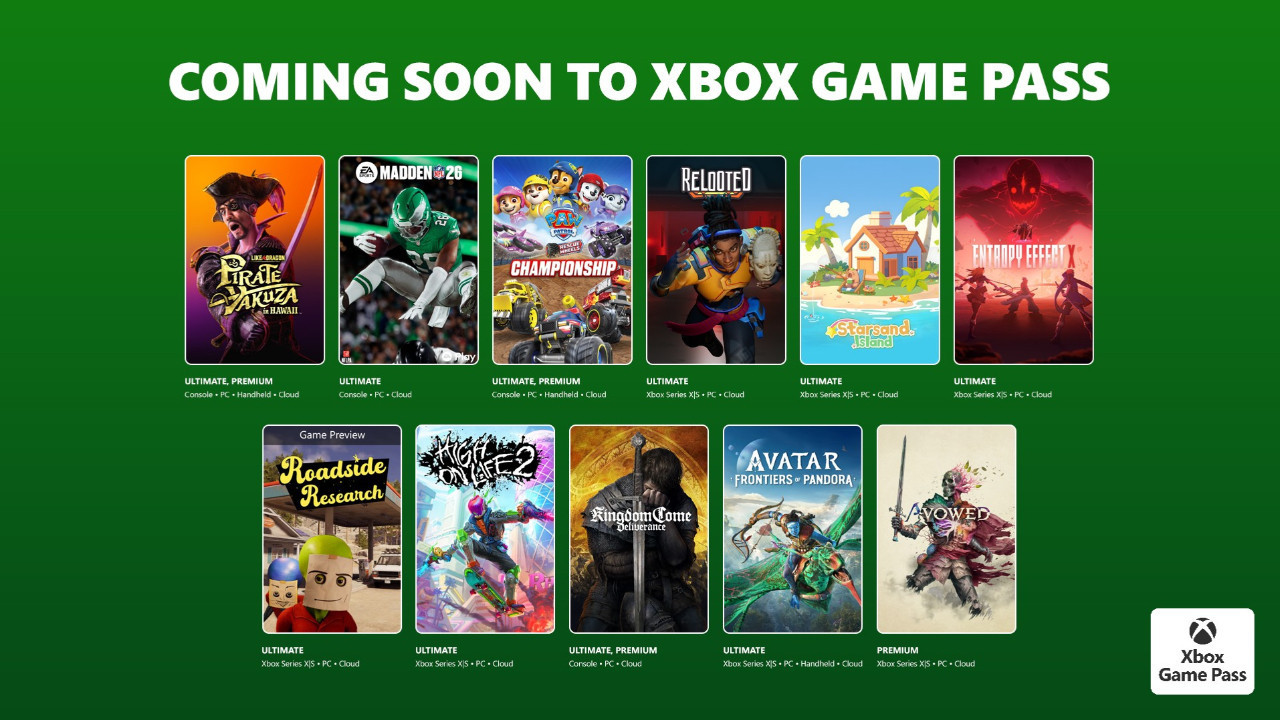 Xbox Game Pass Şubat 2026 ilk dalga oyunları belli oldu