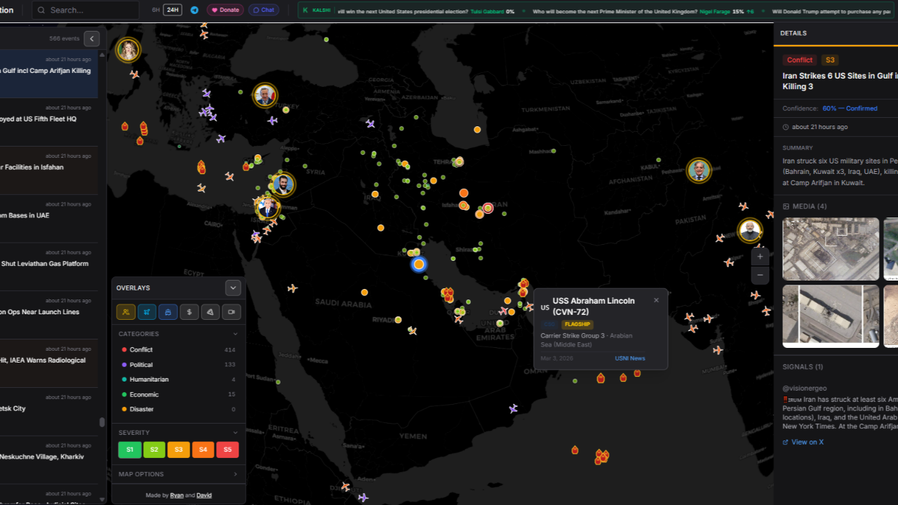 Ortadoğu’da saniye saniye neler oluyor? Tüm verilere tek bir canlı haritada!