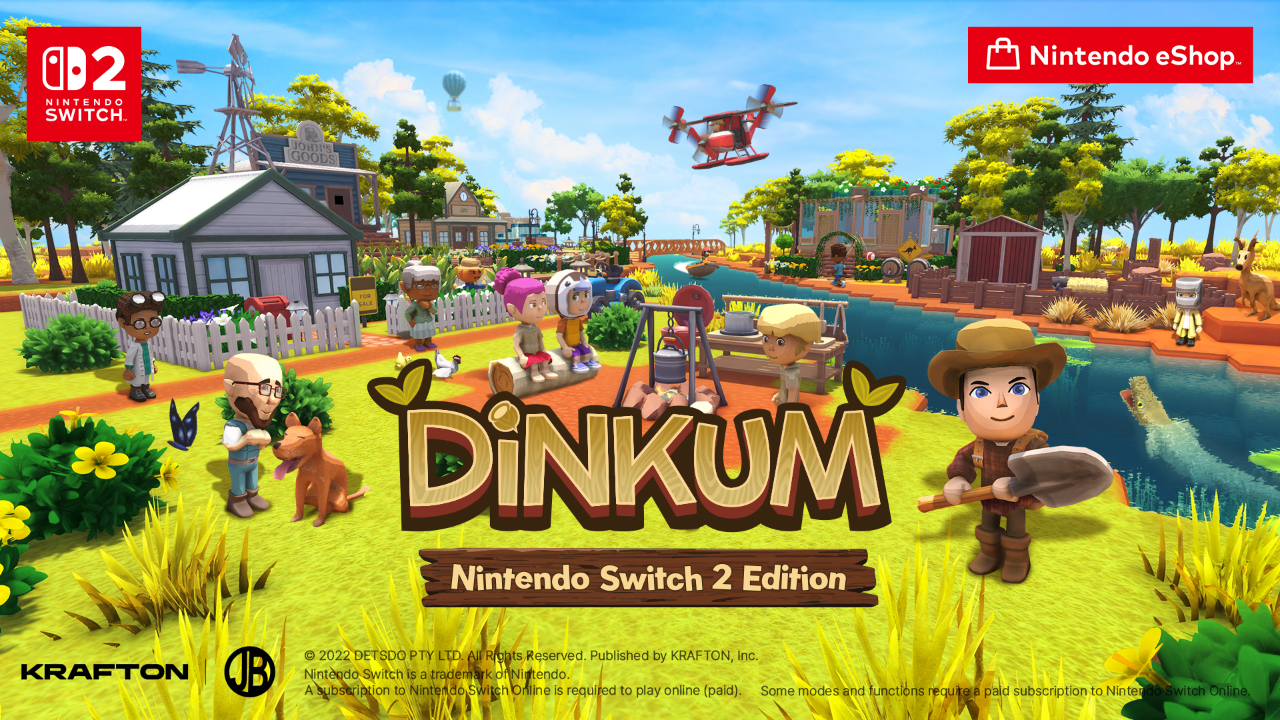 Dinkum birinci yılını yeni bölge güncellemesi ve Nintendo Switch 2 lansmanı ile kutluyor