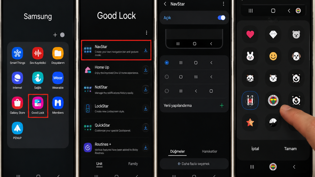 Galaxy telefonunuzda Home tuşunu takımınızın logosuna dönüştürebilirsiniz