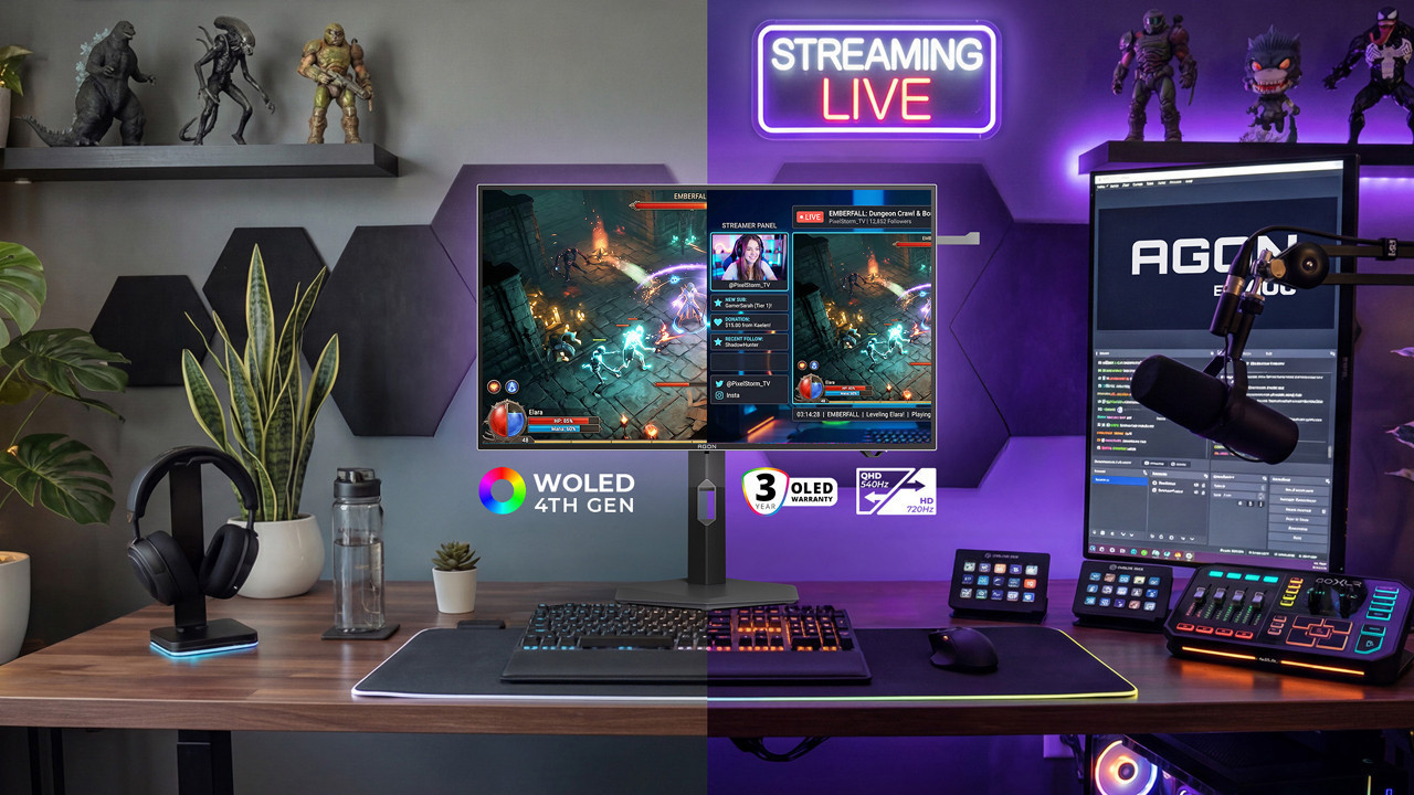 AOC’nin 720 Hz’e çıkabilen OLED oyuncu monitörü Türkiye’ye geliyor
