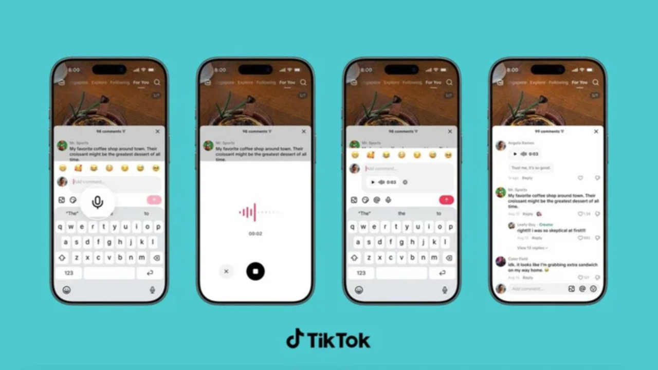 TikTok yorumları değişiyor: Artık yazmak yerine konuşabileceksiniz
