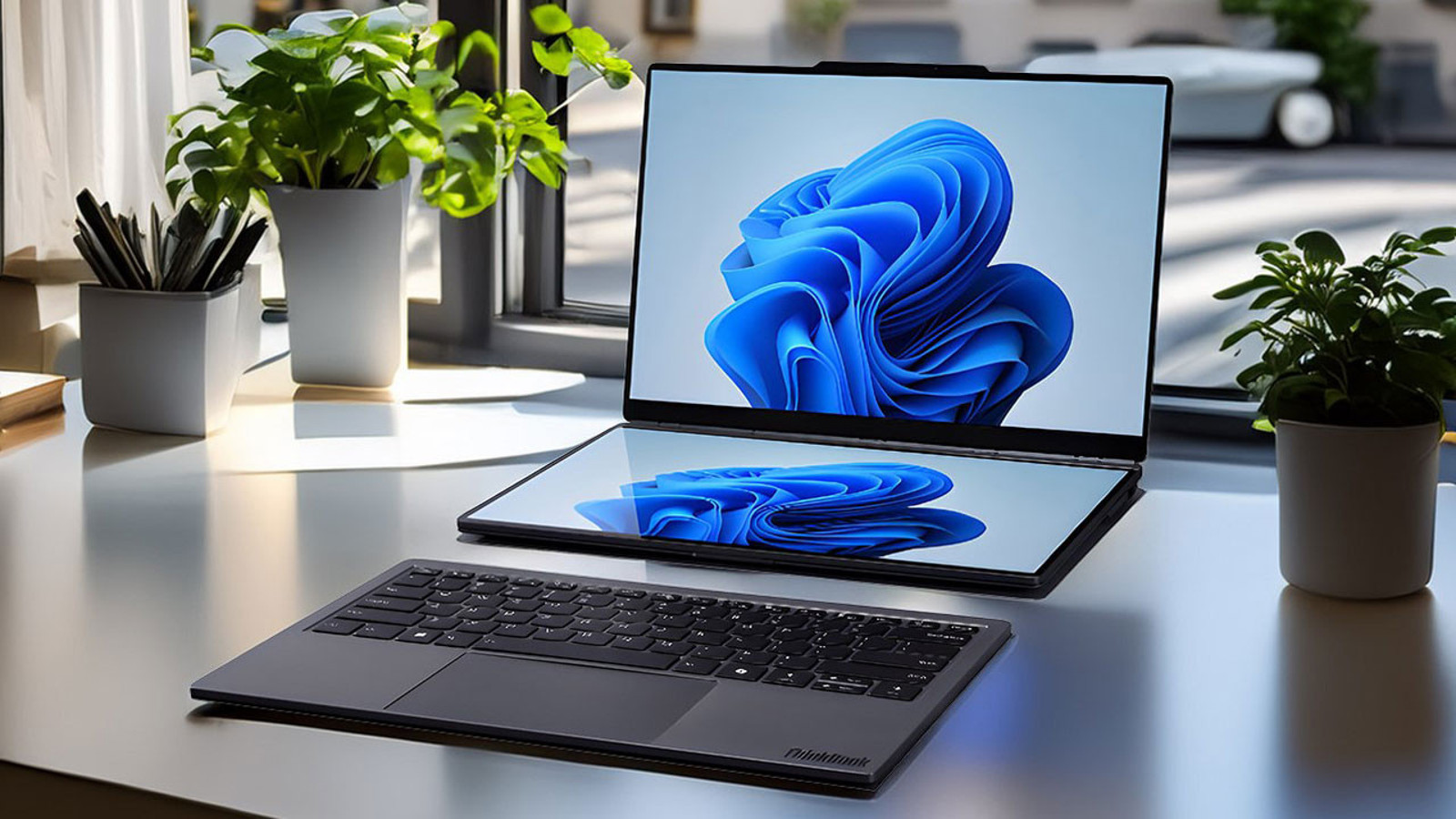 Lenovo’dan iki ekranlı yeni formül: Klavye gidiyor, ekran geliyor