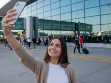 Havaalanında selfie çekerek uçuşlarda güvenliğinizi artırın