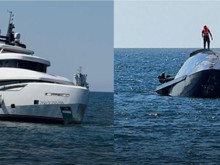 40 milyon liralık lüks yat denize indikten 15 dakika sonra battı