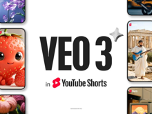 Youtube Shorts içinde artık VEO3 ile video üretmek mümkün