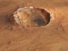 Bilim insanlarını şaşırtan görüntü: Mars’ta ‘uçan kelebek’ krateri