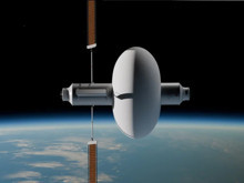 Bir roketle fırlatılıyor, uzayda dev bir saraya dönüşüyor