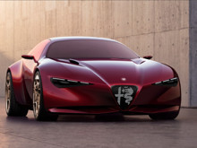 Alfa Romeo Cuorerosso’nun kırmızı boyası bakış açısına göre siyaha dönüyor