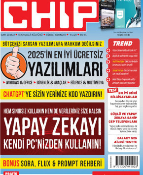 Yapay Zeka konuları ile dolu CHIP dergisinin yeni sayısı çıktı, kaçırmayın!