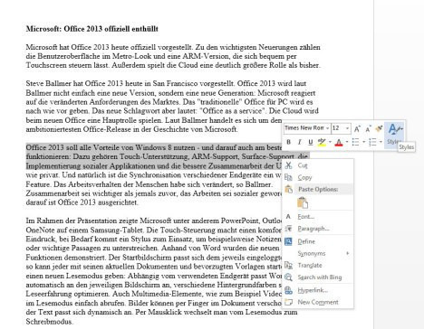 TEST: Office 2013 Kullanıcı Önizleme - Resim: 6