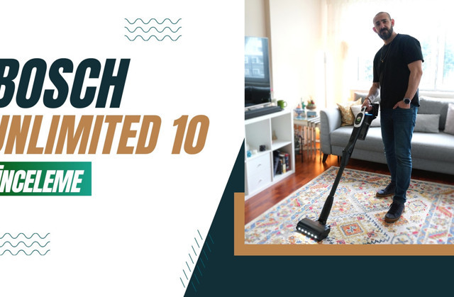 Halı temizliğini söyleyen süpürge: Bosch Unlimited 10 İnceleme