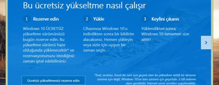 Windows 10'u "rezerve etmek" artık mümkün!