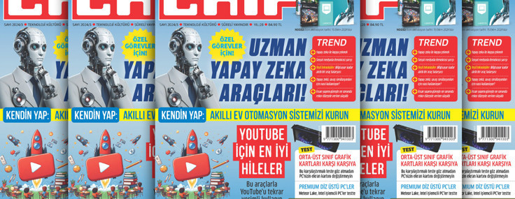 En güncel teknoloji konuları ile dolu CHIP bu ay 5756 TL değerinde tam sürüm yazılım hediyeli!