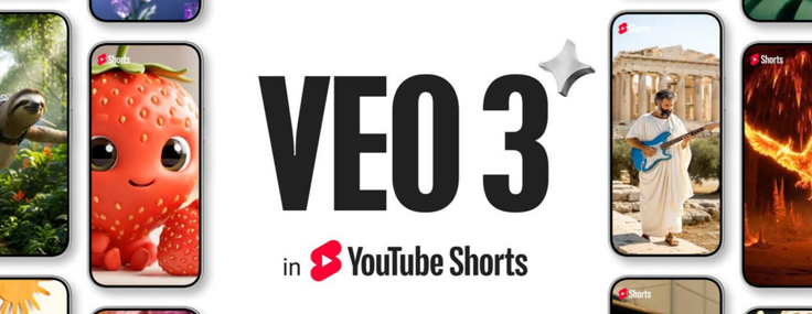 Youtube Shorts içinde artık VEO3 ile video üretmek mümkün