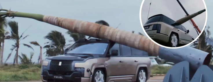 Yeni dayanıklılık standardı: BYD U8’in tavanına tonluk ağaç düşürüldü!