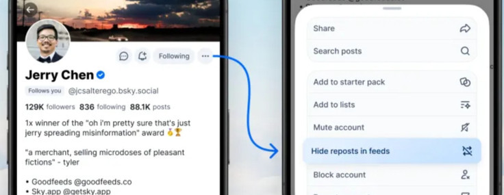 Bluesky’da o kişiyi takipten çıkmadan repostlarından kurtulabilirsiniz
