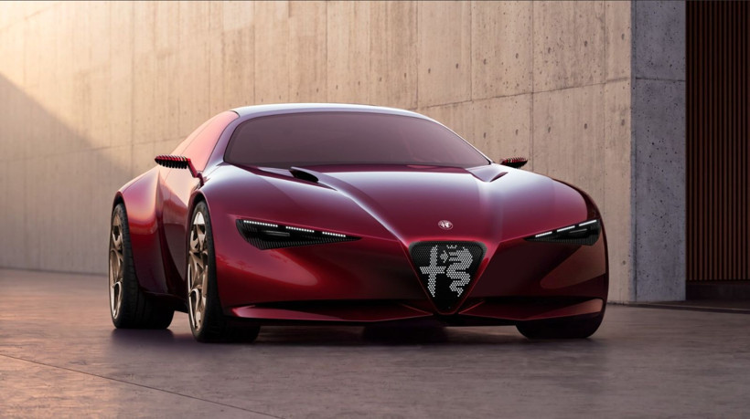 Alfa Romeo Cuorerosso’nun kırmızı boyası bakış açısına göre siyaha dönüyor - Resim: 1