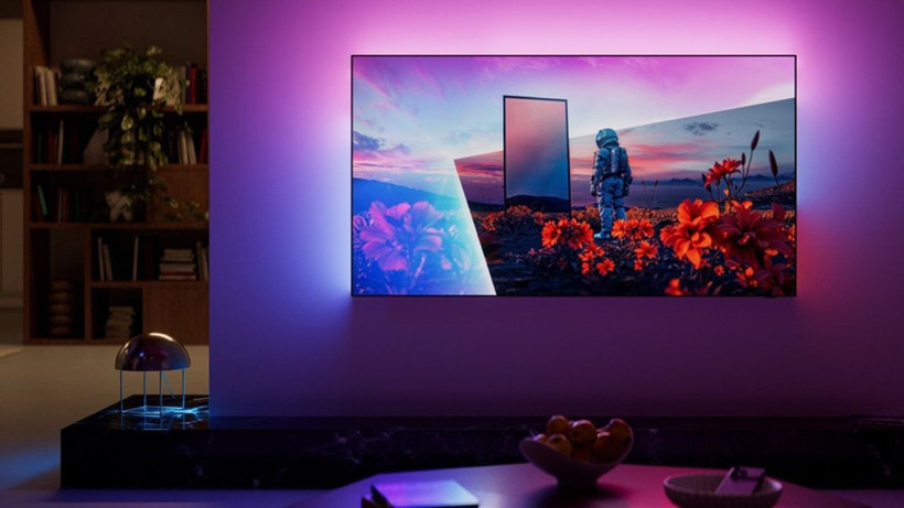 Philips 2026 model televizyonlarında Ambilight deneyimini odaya yayan AmbiScape'i sundu - Resim: 1