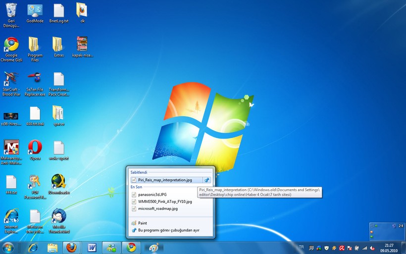 Adım adım Windows 7 Sıçrama listeleri - Resim: 5