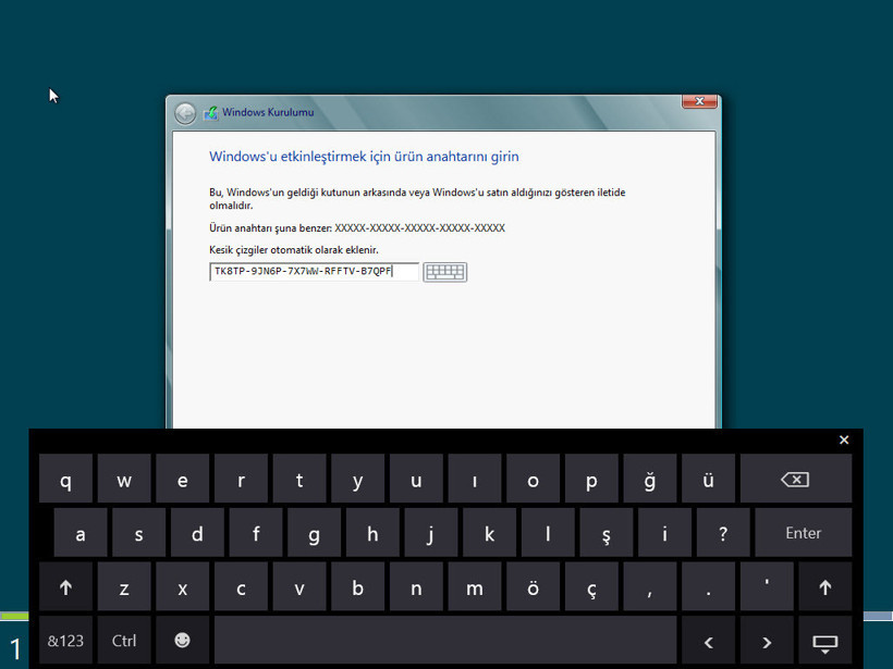 Windows 8 Türkçe Kurulumu - Resim: 4