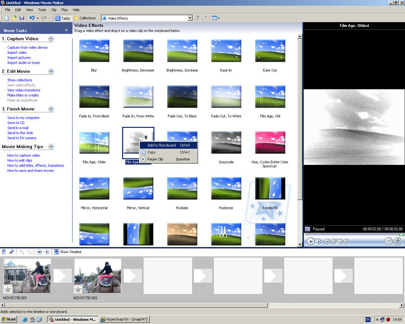 Movie Maker 2 ile video işleme - Resim: 4