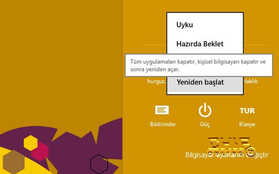 Windows 8'de güvenli moda nasıl geçilir?