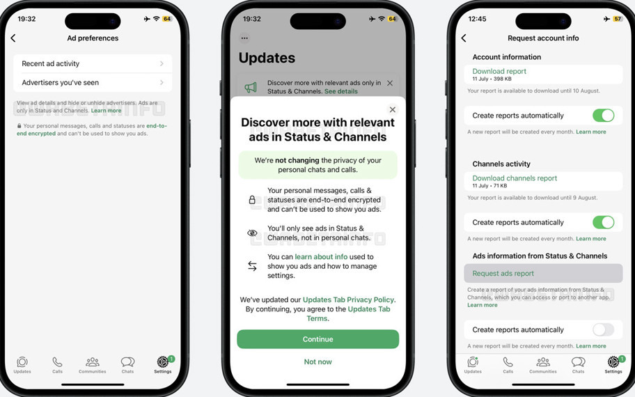 WhatsApp’ta reklam dönemi: Reklamlar durumlara ve kanallara giriş yaptı
