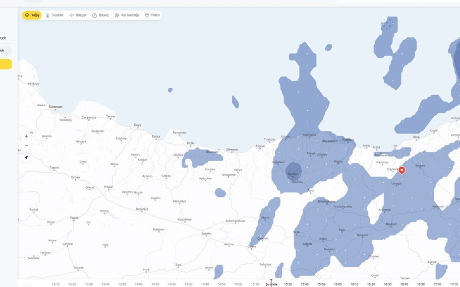 Yandex Hava Durumu, bölge bazlı anlık yağış haritası özelliğini tanıttı