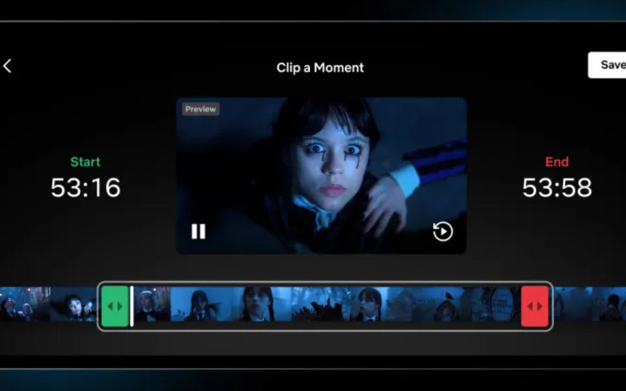 Netflix'e dizi ve filmlerden klip alma özelliği geldi