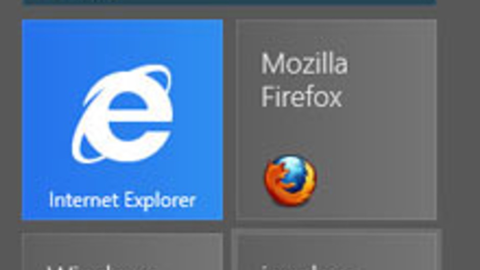 Windows 8'in tarayıcıları