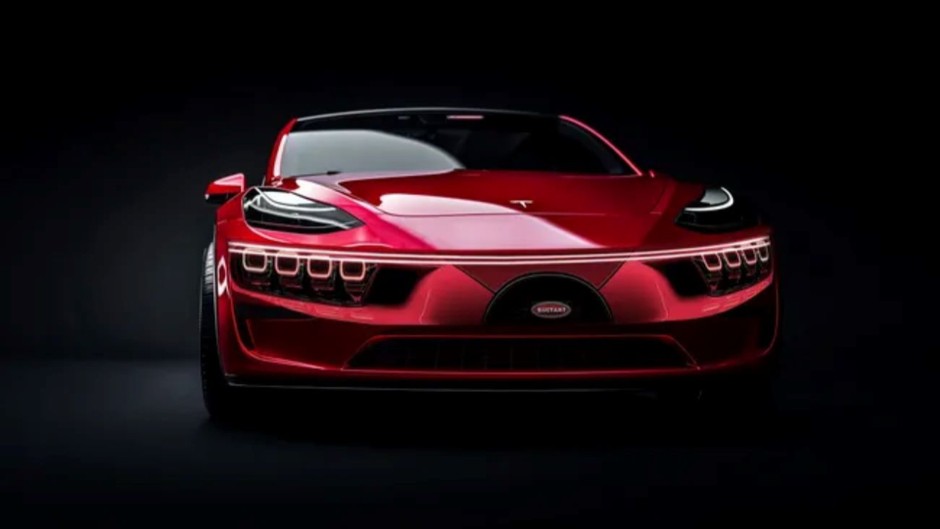 Tesla Model Y'yi Bugatti'ye dönüştüren aksesuar