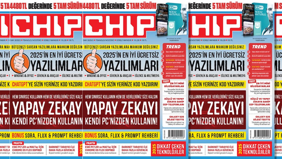 Yapay Zeka konuları ile dolu CHIP dergisinin yeni sayısı çıktı, kaçırmayın!