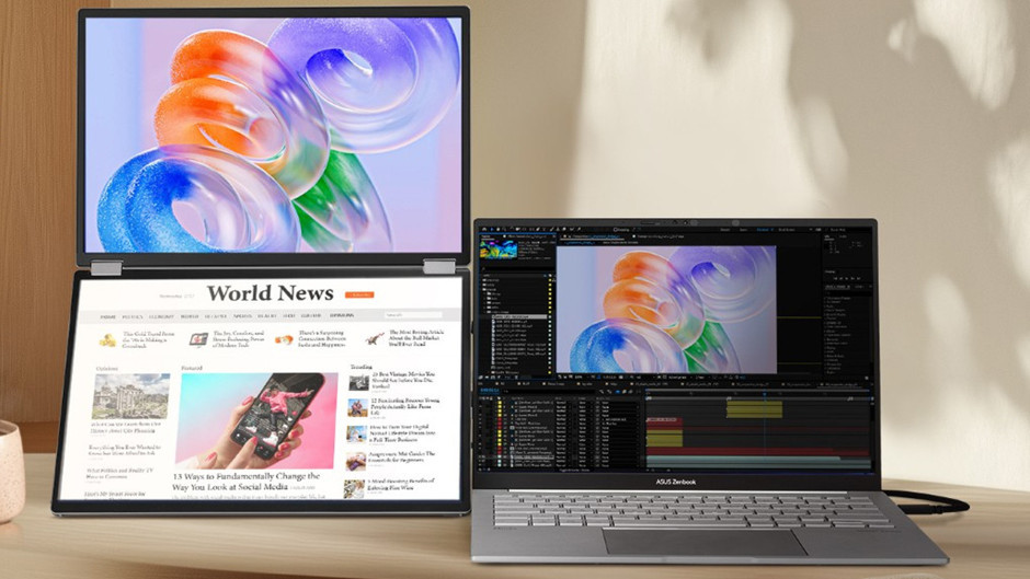 ASUS ZenScreen Duo OLED MQ149CD monitörünü tanıttı