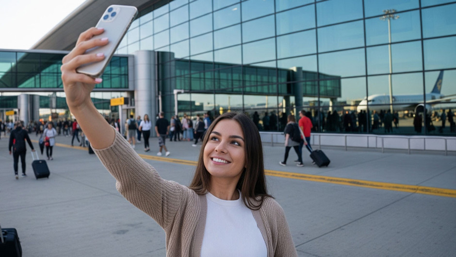 Havaalanında selfie çekerek uçuşlarda güvenliğinizi artırın