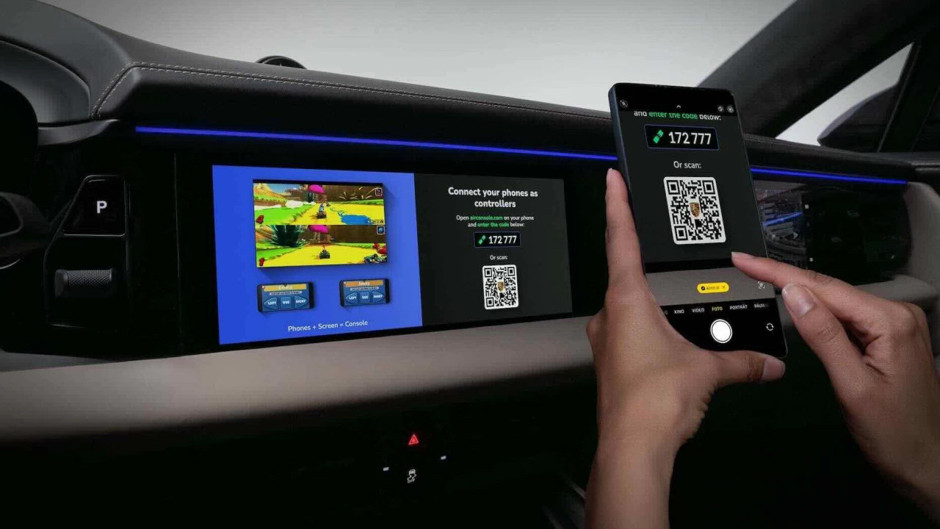 Porsche sahipleri, artık araçlarında oyun da oynayabilecek