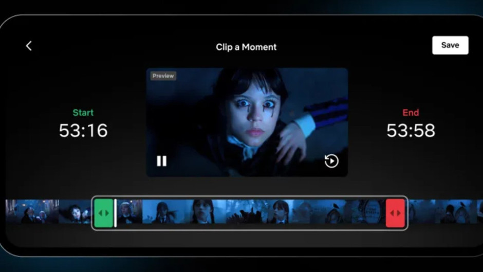 Netflix'e dizi ve filmlerden klip alma özelliği geldi
