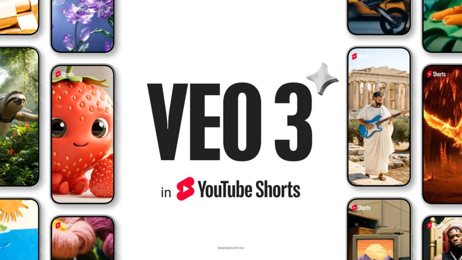 Youtube Shorts içinde artık VEO3 ile video üretmek mümkün