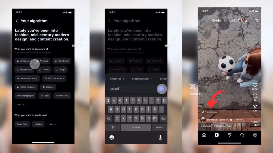 Instagram ve Threads’te algoritma kontrolü artık kullanıcının elinde
