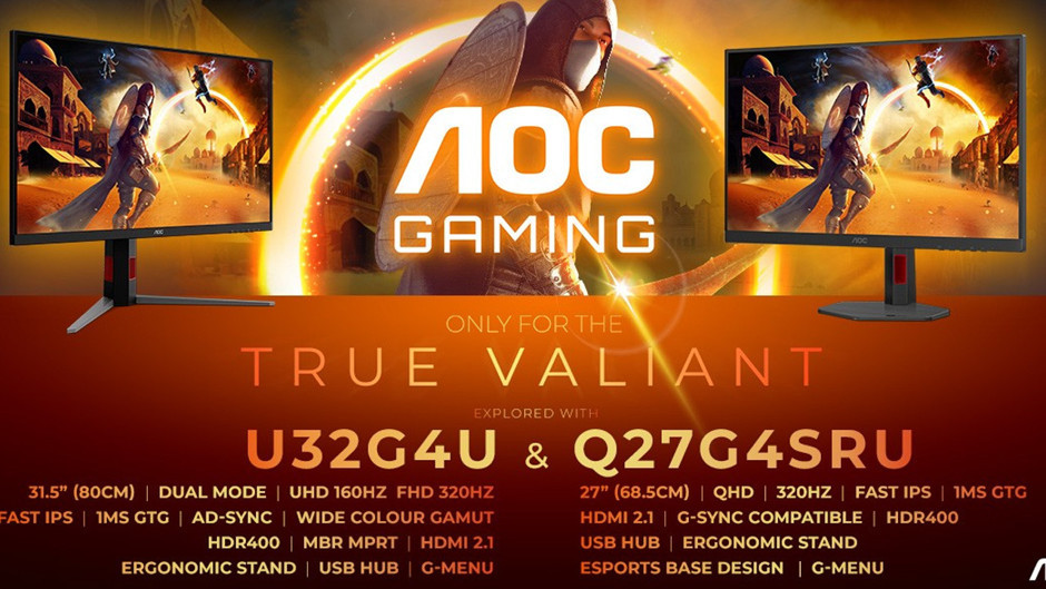 AGON by AOC’den iki yeni oyun monitörü geliyor