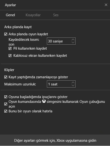 windows 10 ekran kaydı alma