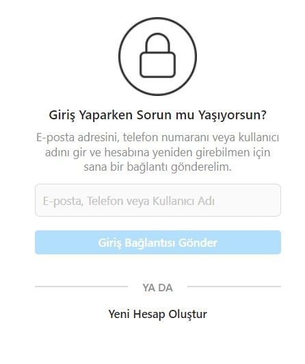 instagram şifremi unuttum, ne yapabilirim