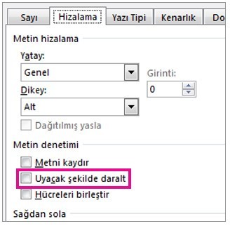 excel hatası