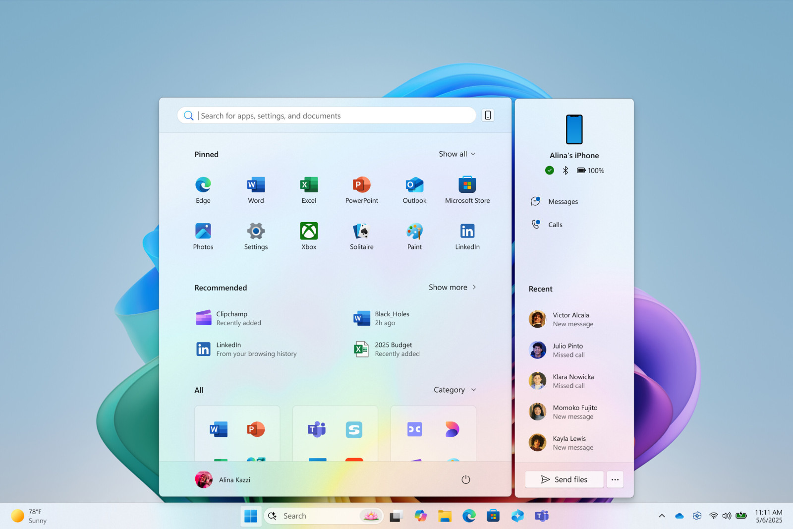 Windows 11’de büyük değişiklikler: Yeni Başlat menüsü ve fazlası... 1 1 hrzn