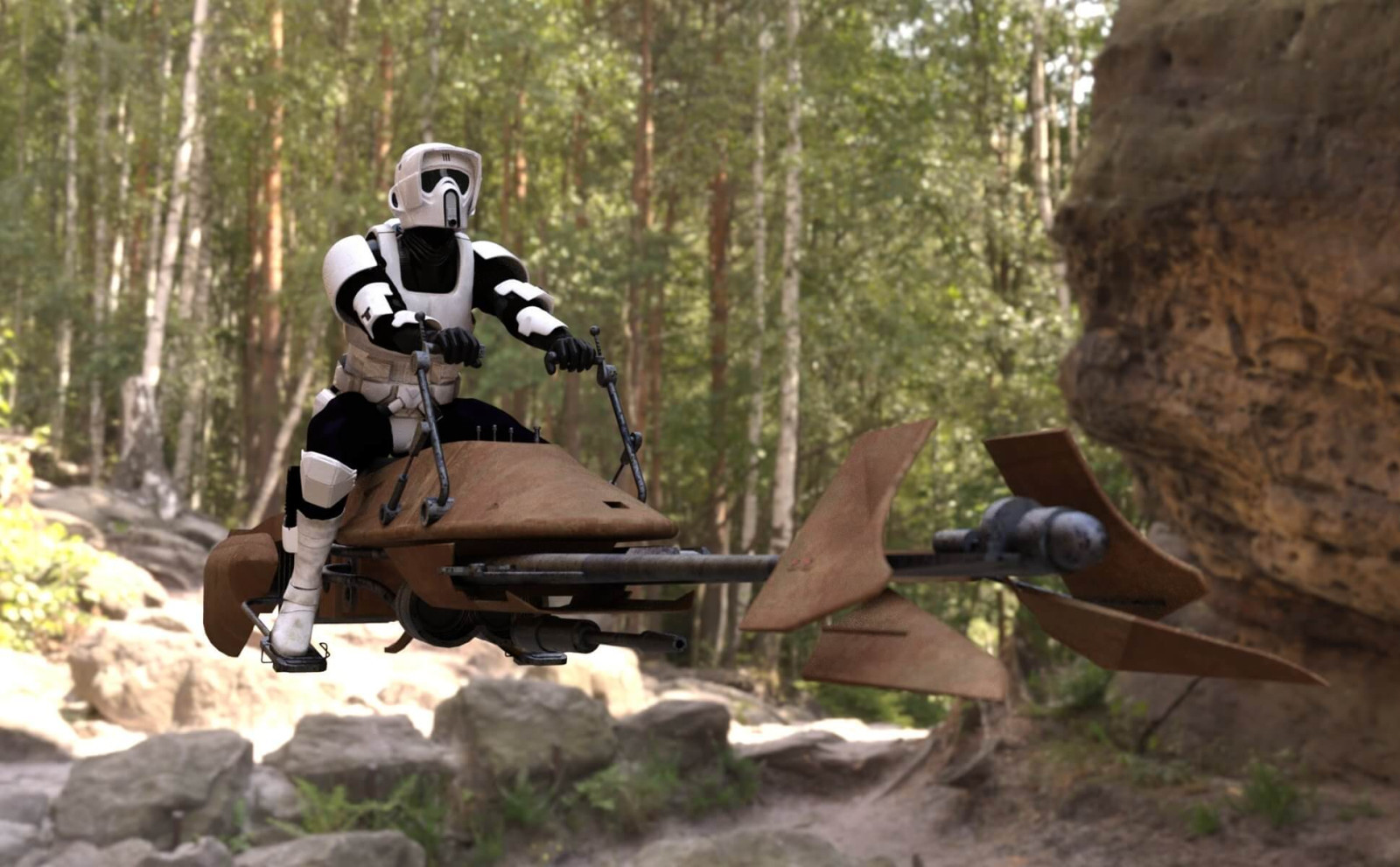 Star Wars'un uçan motosikletleri, Airbike ile gerçek oluyor 1 star wars speeder 2 5d98
